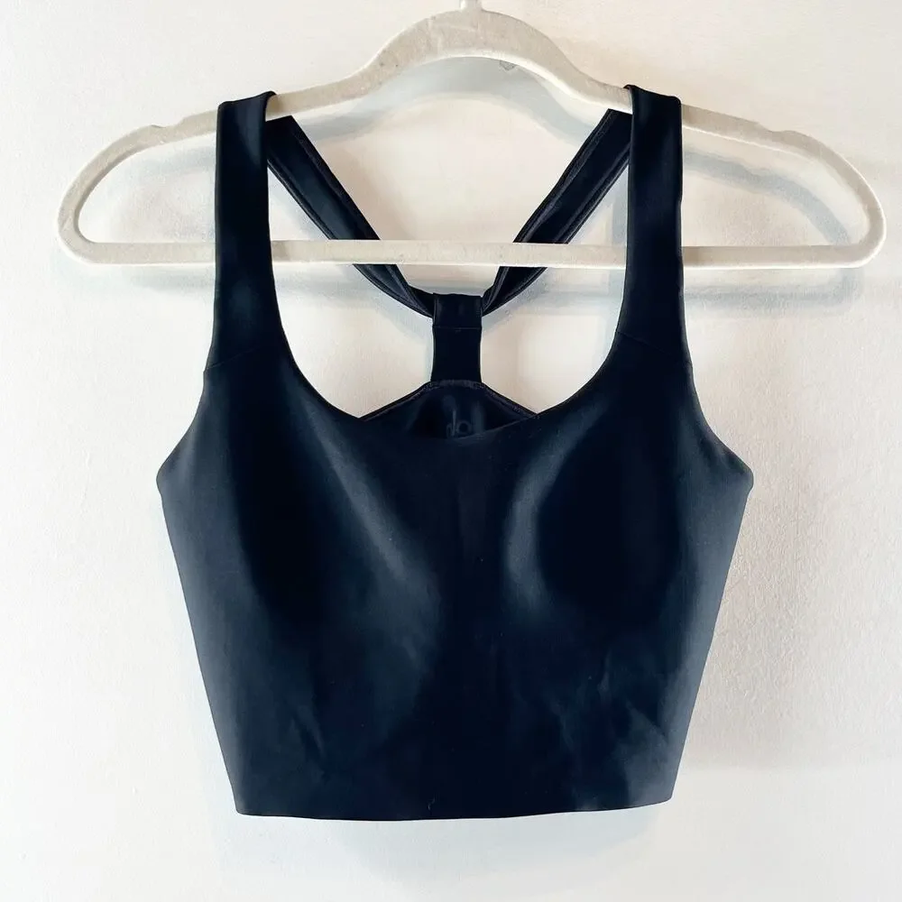 Alo Airlift Sleek Bra Tank Top Black Small